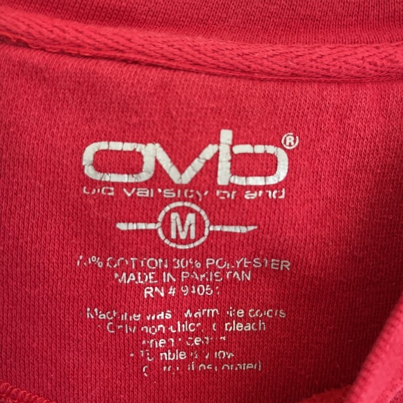 Wisconsin Badgers Y2K Crewneck Sweatshirt Red Old Varsity Brand Appliqué M - Picture 5 of 15